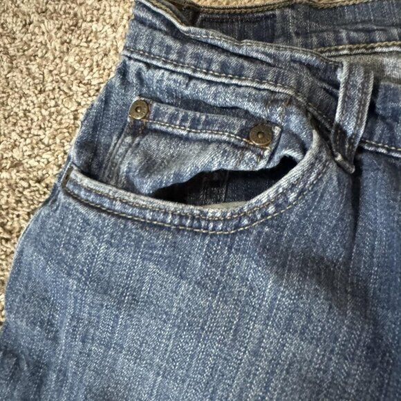 Levis 515 Boot Cut Jeans Womens 8 Medium Blue Stretch Denim Mid Rise Casual - Picture 4 of 10